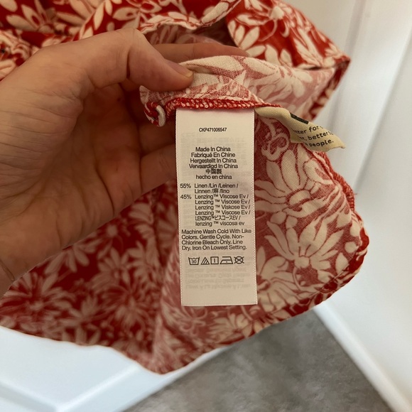 Linen Blend Madewell Mini Dress - Picture 7 of 7